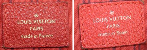 is authentic louis vuitton made in spain